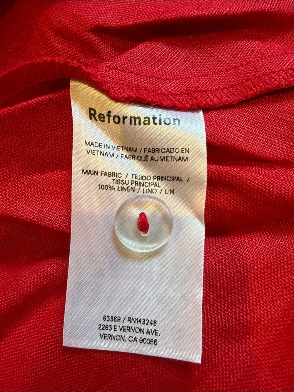 Reformation cherry red